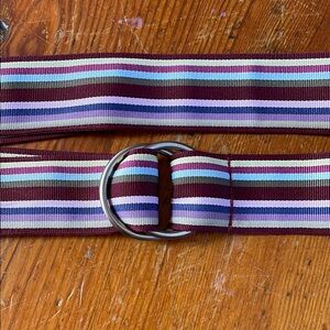 3 for $15 Striped Retro Belt with Metal Buckle